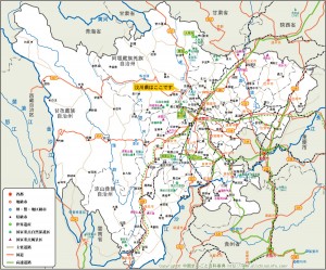 sichuan 四川省地図